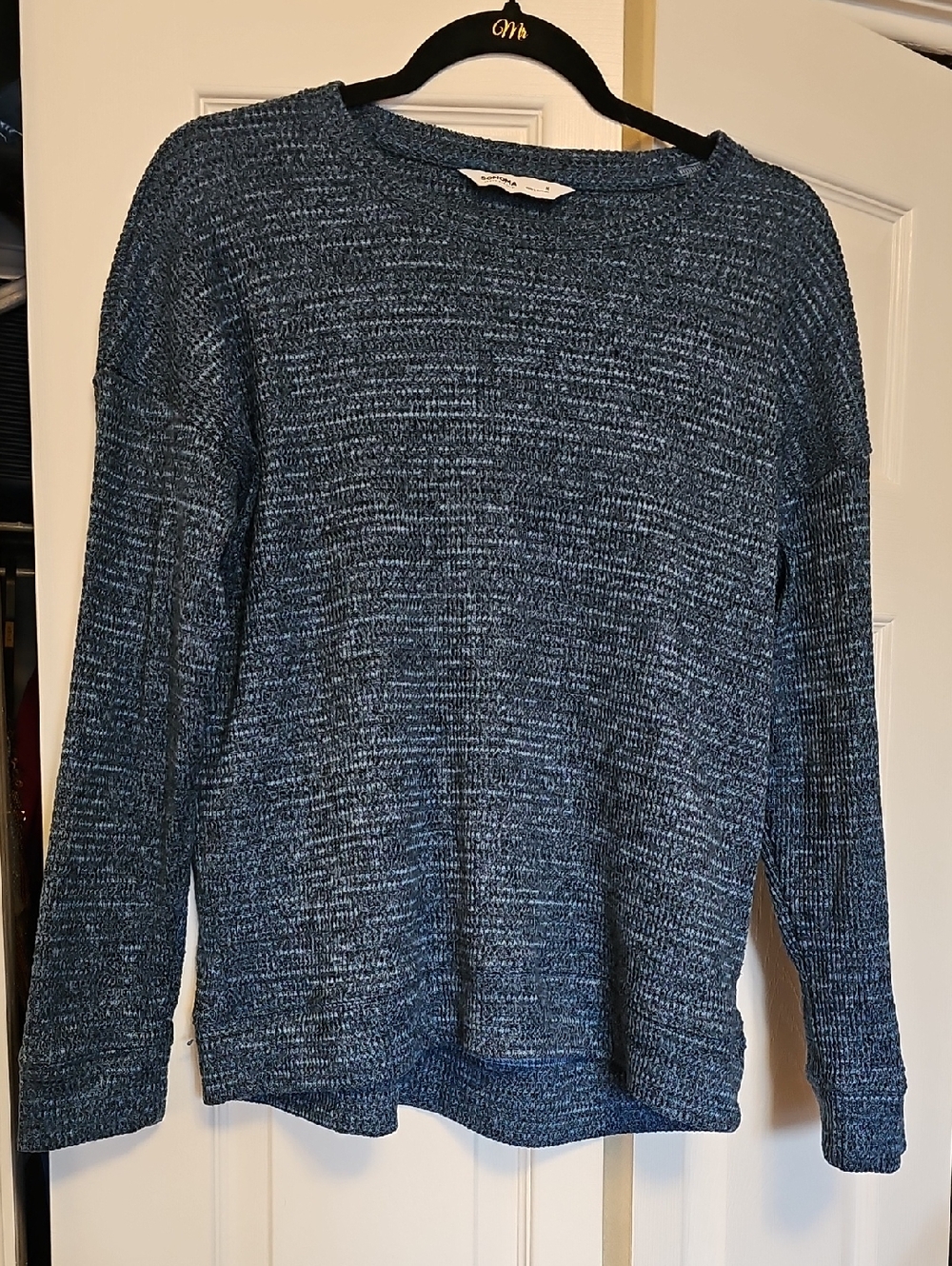 Women's Crewneck Sweater in Heathered Blue